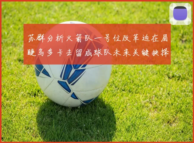 苏群分析火箭队一号位改革迫在眉睫乌多卡去留成球队未来关键抉择